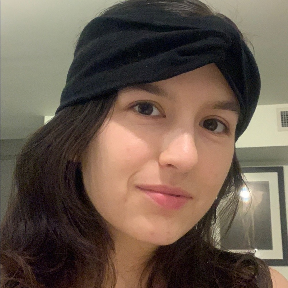 Gold Saturn turban-style headband